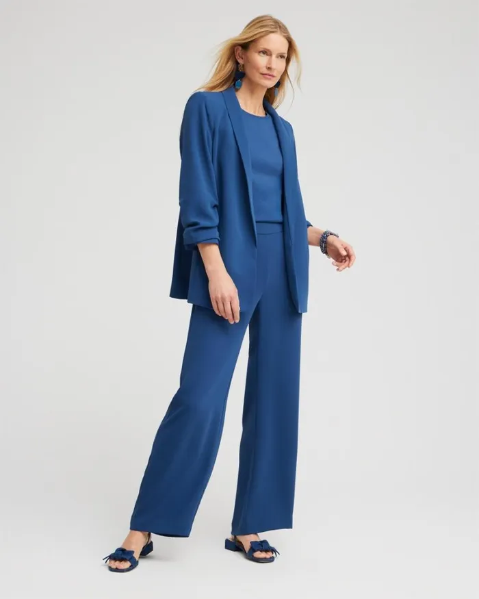 Chico039s Pants Wide Leg Soft Pants Azores Blue 8211 Clothing
