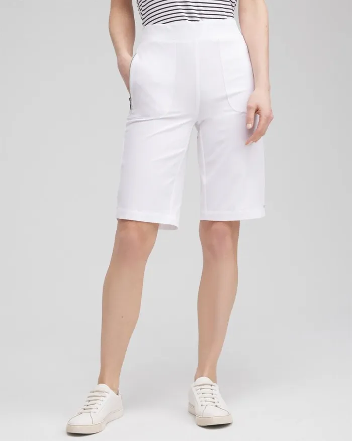 Chico039s Pants Zenergyu00AE 10034 UPF Neema Shorts Alabaster 8211 Clothing