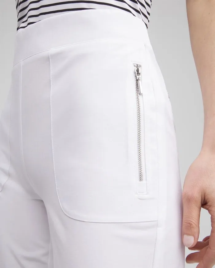 Chico039s Pants Zenergyu00AE 10034 UPF Neema Shorts Alabaster 8211 Clothing