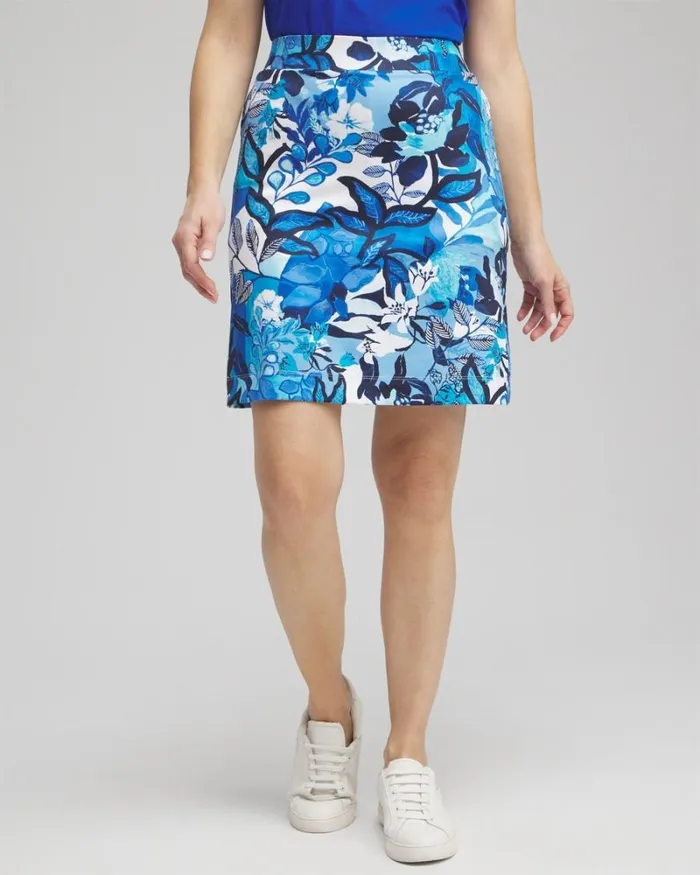 Chico039s Pants Zenergyu00AE UPF Knit Floral Skort Intense Azure 8211 Clothing Chico039s Pants Zenergyu00AE UPF Knit Floral Skort Intense Azure 8211 Clothing