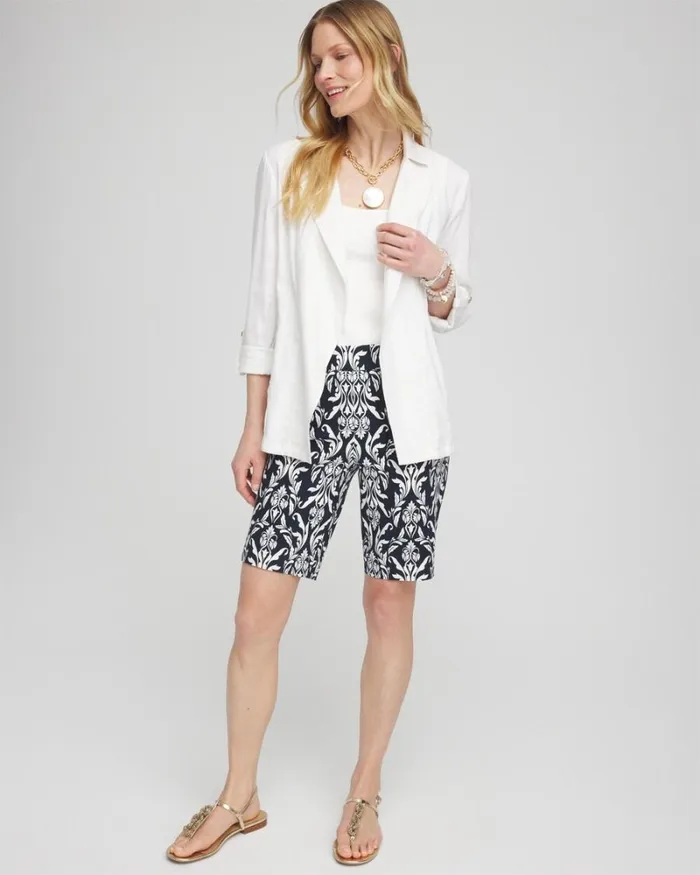 Chico039s Shorts Brigitte 10034 Swirl Print Shorts Classic Navywhite 8211 Clothing Chico039s Shorts Brigitte 10034 Swirl Print Shorts Classic Navywhite 8211 Clothing