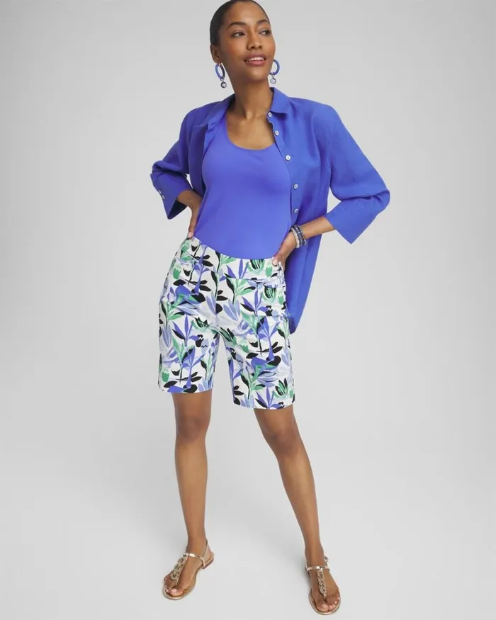 Chico039s Shorts Brigitte 7034 Tropical Print Shorts Alabaster 8211 Clothing Chico039s Shorts Brigitte 7034 Tropical Print Shorts Alabaster 8211 Clothing