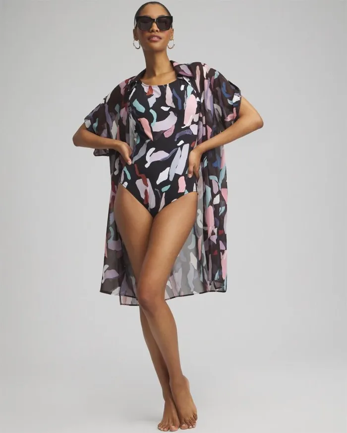 Chico039s Swim Gottex Rocky High Neck One Piece Swimsuit Blackwhite 8211 Clothing Chico039s Swim Gottex Rocky High Neck One Piece Swimsuit Blackwhite 8211 Clothing