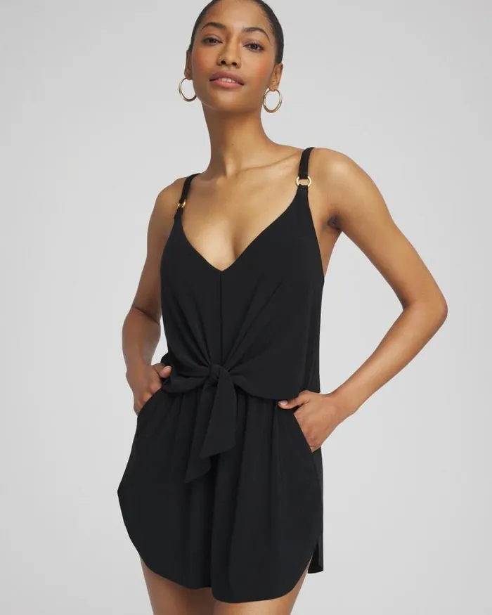 Chico039s Swim Magicsuit Obi One Kami Swim Dress Black 8211 Clothing