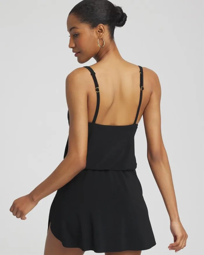 Chico039s Swim Magicsuit Obi One Kami Swim Dress Black 8211 Clothing