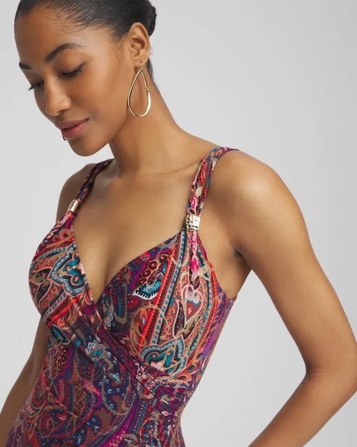 Chico039s Swim Miraclesuit Dynasty Siren One Piece Multi 8211 Clothing