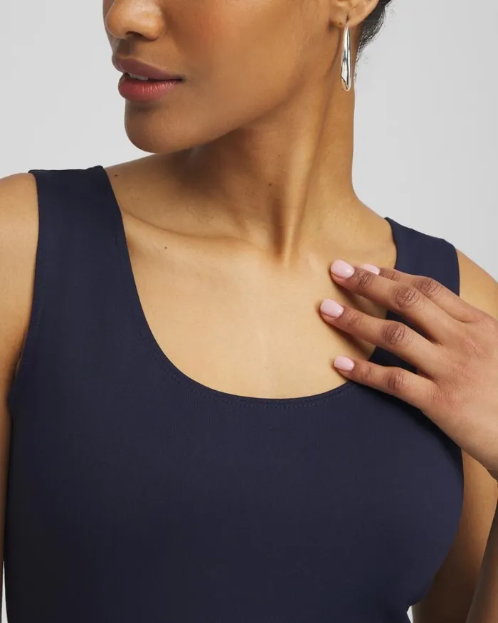 Chico039s Tops Microfiber Tank Black 8211 Clothing