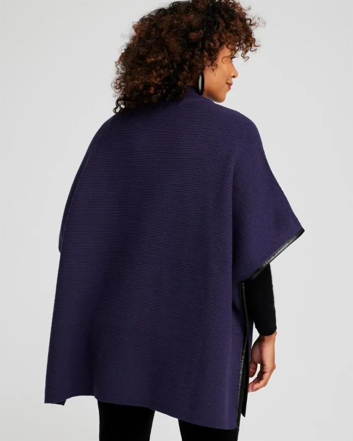 Chico039s Tops Zip Front Ruana Dewberry 8211 Clothing