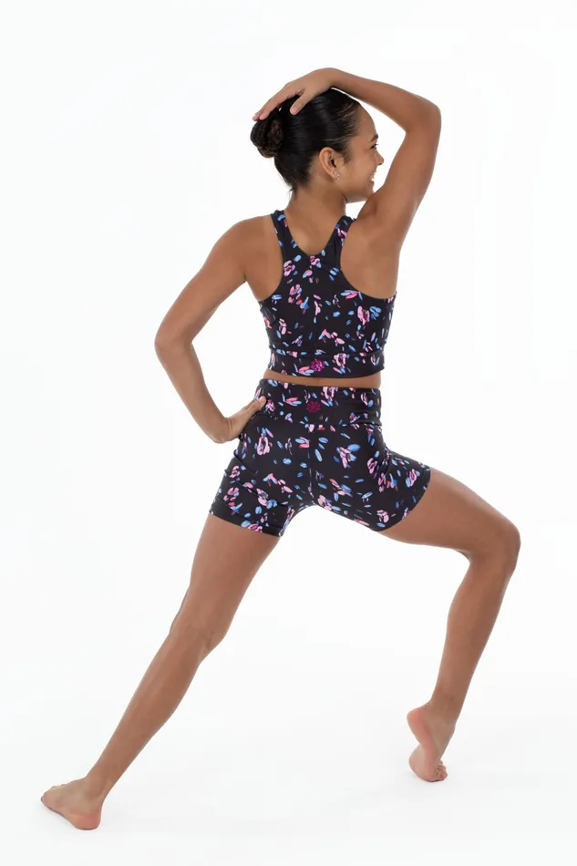 Children Bloch Bloch X Flo Active Nicole Bike Shorts Falling Petal Shorts and Briefs