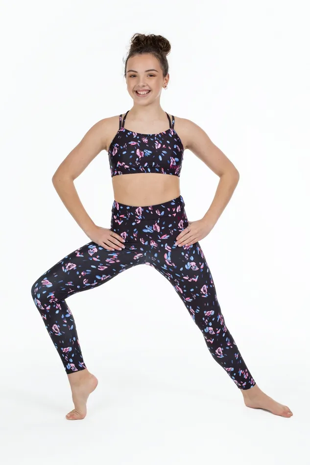 Children Bloch X Flo Active Remi XBack Bra Top Falling Petal Tops Bloch