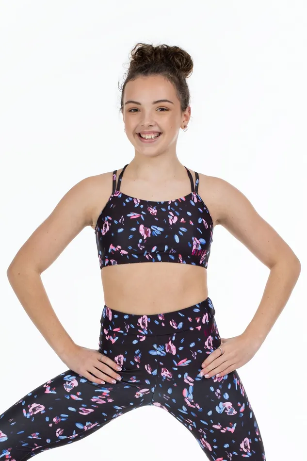 Children Bloch X Flo Active Remi XBack Bra Top Falling Petal Tops Bloch Children Bloch X Flo Active Remi XBack Bra Top Falling Petal Tops Bloch