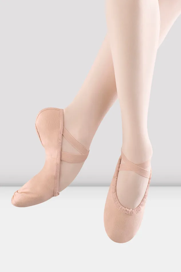 Childrens Pump Canvas Ballet Shoes Pink Canvas Children Ballet Bloch