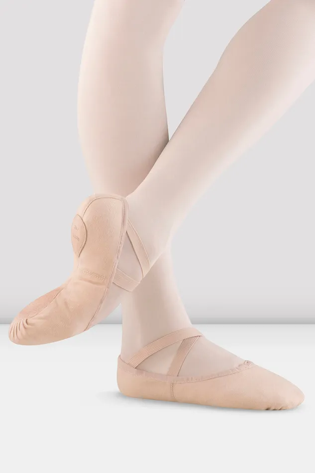 Childrens Pump Canvas Ballet Shoes Pink Canvas Children Ballet Bloch