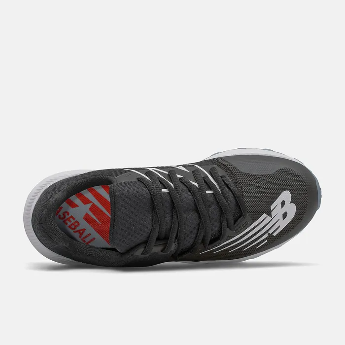 Cleats New Balance Kids 4040 v6 Youth Turf Trainer Black with White Cleats New Balance Kids 4040 v6 Youth Turf Trainer Black with White