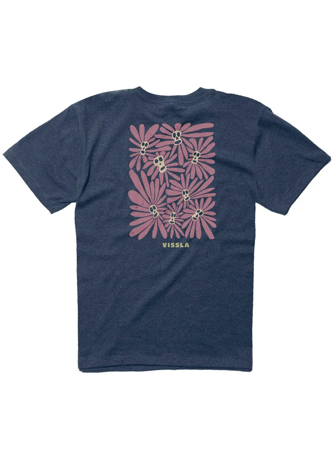 Clothing Cabezas Boys Tee Navy Heather Vissla Youth