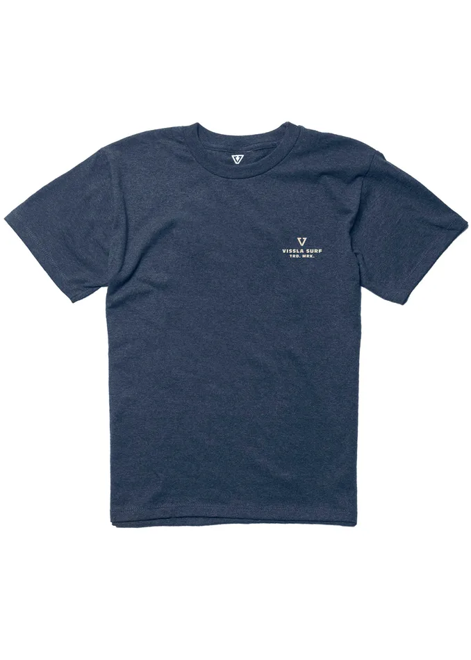 Clothing Cabezas Boys Tee Navy Heather Vissla Youth