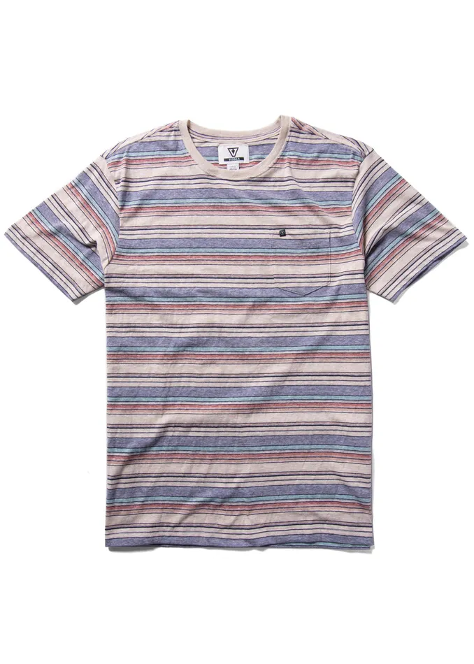 Clothing Sandpiper Boys Ss Pkt Tee Harbor Blue Vissla Youth