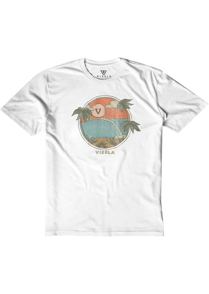 Clothing Youth Hideaway Kids Tee White Vissla