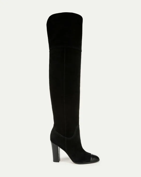 Conrad OverTheKnee Boot Black Women Veronica Beard Shoes