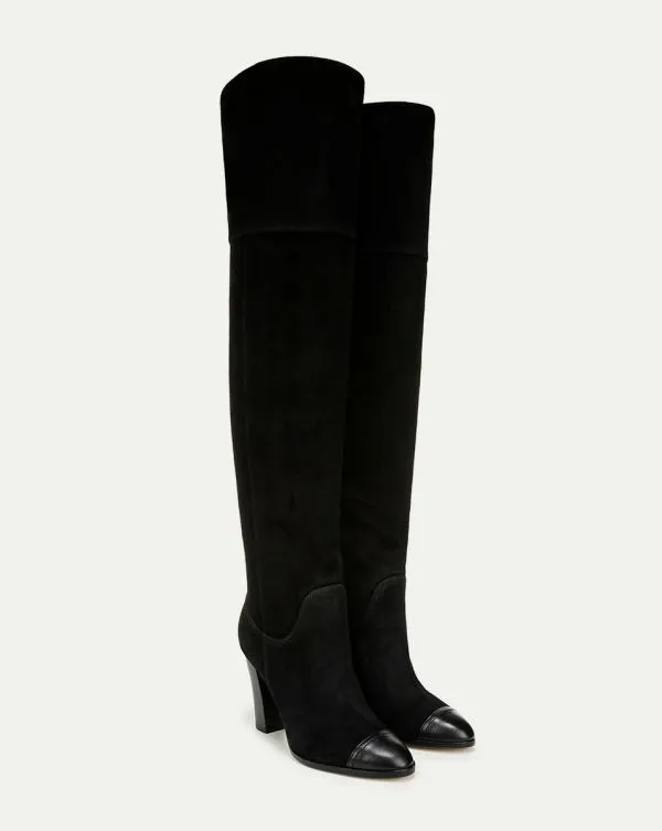 Conrad OverTheKnee Boot Black Women Veronica Beard Shoes