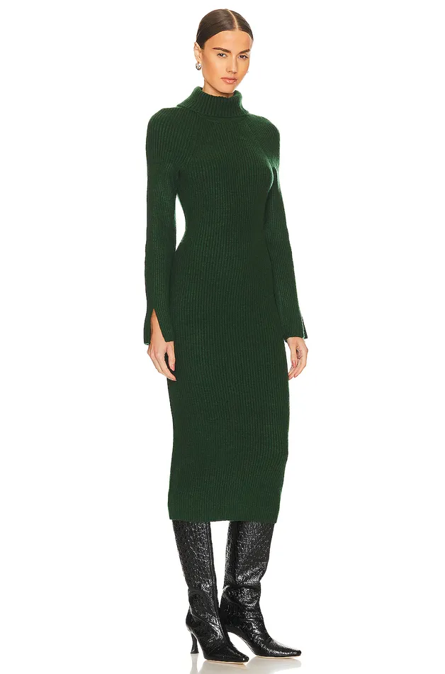 Coralie Knit Dress Dark Green Women Lovers and Friends Sweaters and Knits Coralie Knit Dress Dark Green Women Lovers and Friends Sweaters and Knits