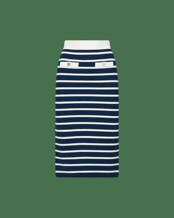 Corbin Skirt Navyandoffwhite Women Veronica Beard Skirts and Shorts Corbin Skirt Navyandoffwhite Women Veronica Beard Skirts and Shorts