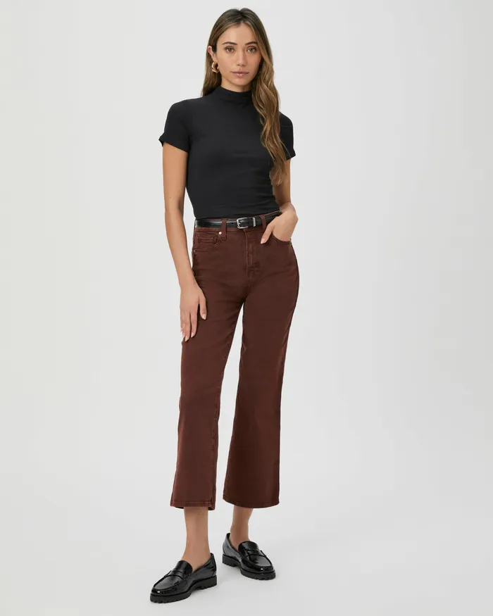 Courtney Flare Jean 8211 Vintage Chocolate Raisin Women Denim PAIGE