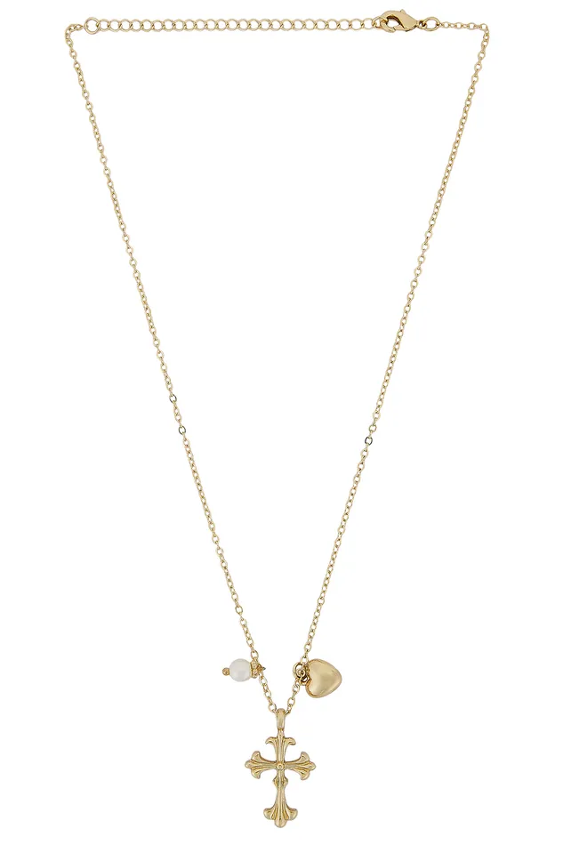 Cristal Necklace Gold Women Lovers and Friends Jewelry