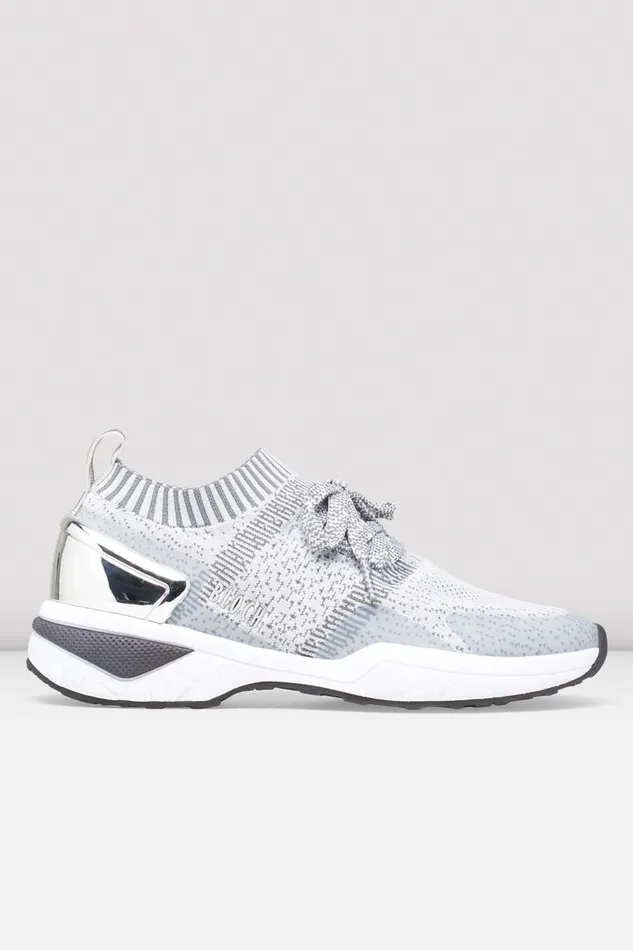 Dance Sneakers Adult Bloch Ladies Alcyone Sneaker Grey Knit