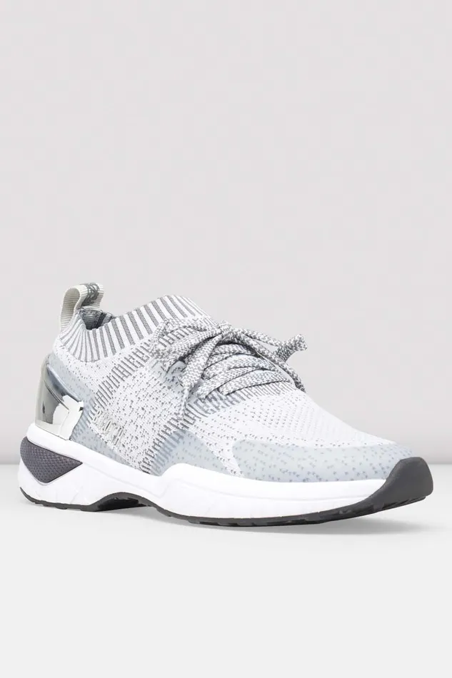 Dance Sneakers Adult Bloch Ladies Alcyone Sneaker Grey Knit