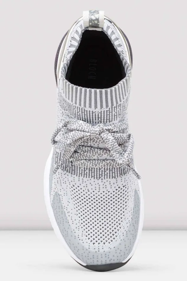 Dance Sneakers Adult Bloch Ladies Alcyone Sneaker Grey Knit