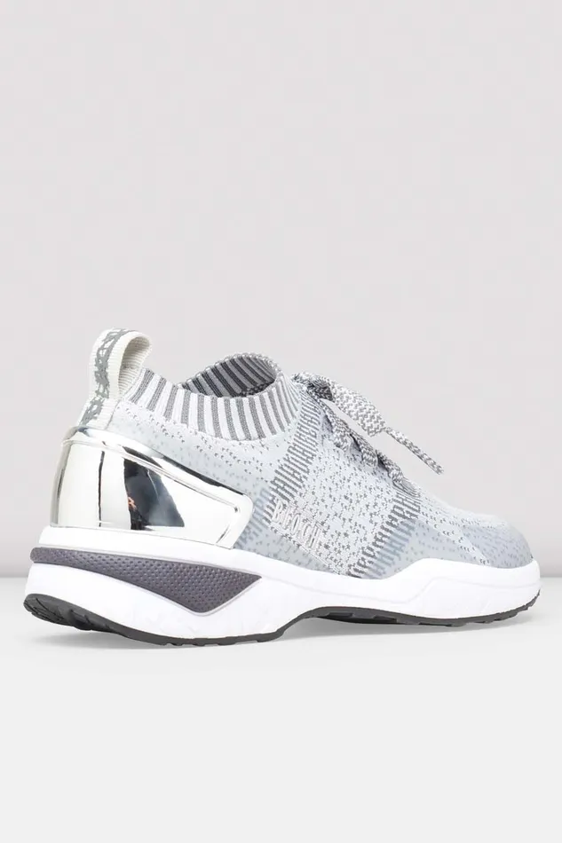 Dance Sneakers Adult Bloch Ladies Alcyone Sneaker Grey Knit