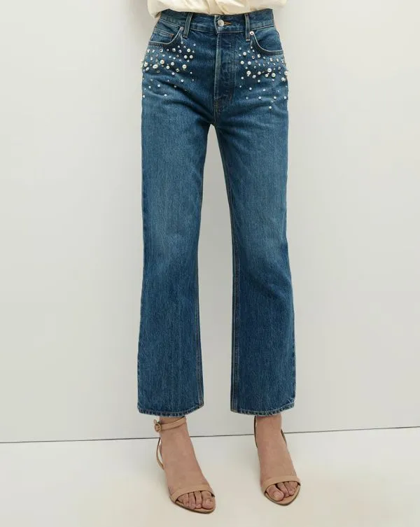 Daniela Embellished StraightLeg Jean Serendipity Women Veronica Beard Jeans