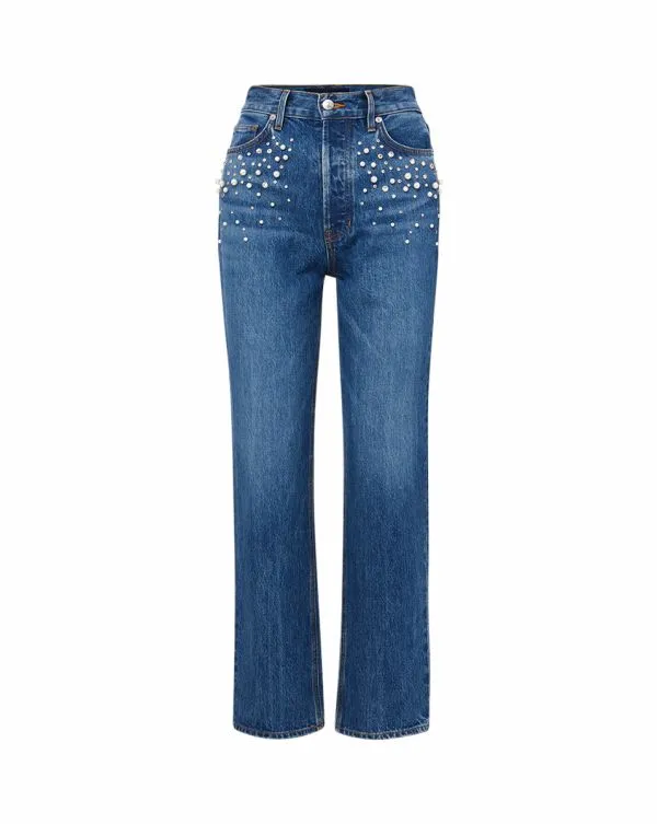 Daniela Embellished StraightLeg Jean Serendipity Women Veronica Beard Jeans
