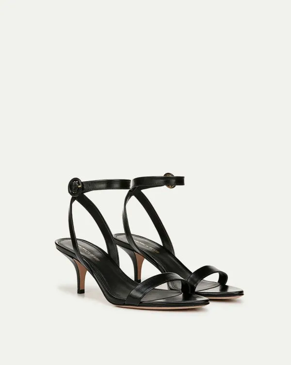 Darcelle Leather Sandal Black Women Veronica Beard Shoes