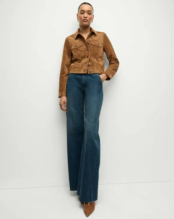Delena Suede Jacket Whisky Women Veronica Beard Jackets and Outerwear Delena Suede Jacket Whisky Women Veronica Beard Jackets and Outerwear