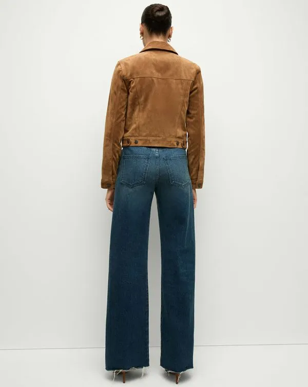 Delena Suede Jacket Whisky Women Veronica Beard Jackets and Outerwear Delena Suede Jacket Whisky Women Veronica Beard Jackets and Outerwear