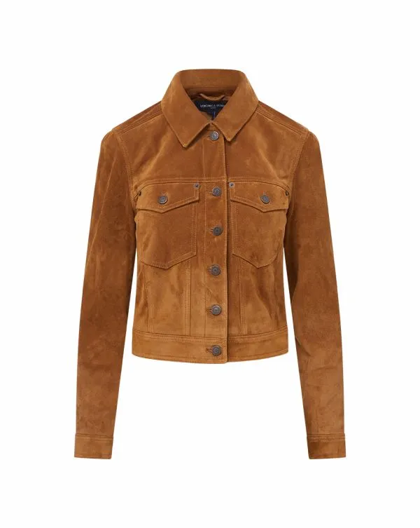 Delena Suede Jacket Whisky Women Veronica Beard Jackets and Outerwear Delena Suede Jacket Whisky Women Veronica Beard Jackets and Outerwear
