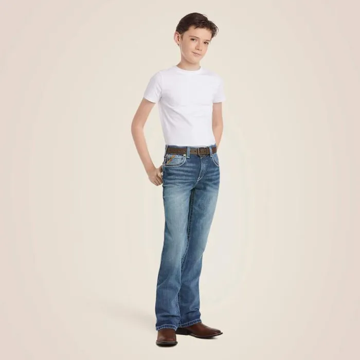 Denim Kids Ariat B4 Relaxed Coltrane Boot Cut Jean Durango Denim Kids Ariat B4 Relaxed Coltrane Boot Cut Jean Durango