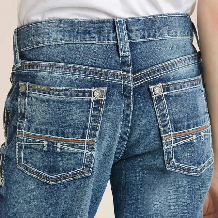 Denim Kids Ariat B4 Relaxed Coltrane Boot Cut Jean Durango Denim Kids Ariat B4 Relaxed Coltrane Boot Cut Jean Durango