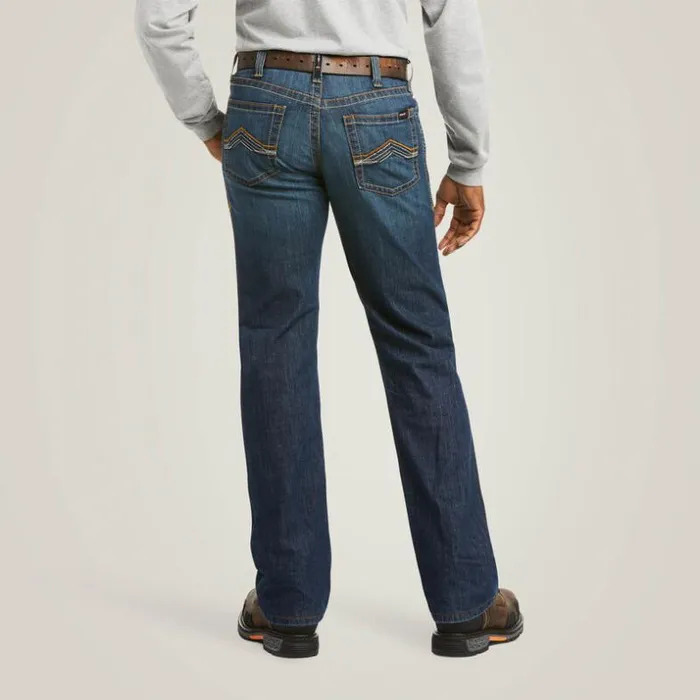 Denim Men Ariat FR M4 Relaxed Stretch DuraLight Jett Boot Cut Jean Airway Denim Men Ariat FR M4 Relaxed Stretch DuraLight Jett Boot Cut Jean Airway