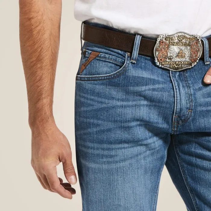Denim Men Ariat M2 Relaxed Stretch Legacy Boot Cut Jean Brandon