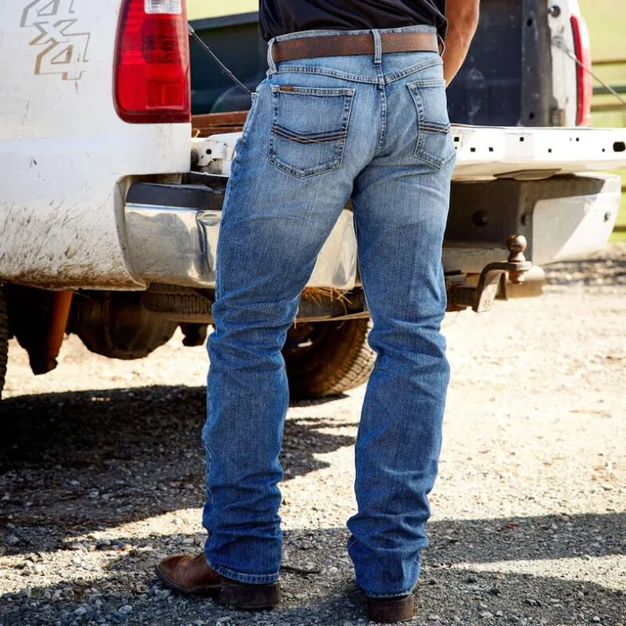 Denim Men Ariat M2 Relaxed Stretch Legacy Boot Cut Jean Brandon