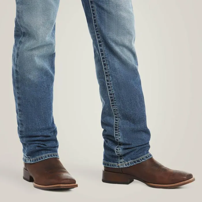 Denim Men Ariat M4 Low Rise Stretch Shoreway Stackable Straight Leg Jean Dakota Denim Men Ariat M4 Low Rise Stretch Shoreway Stackable Straight Leg Jean Dakota