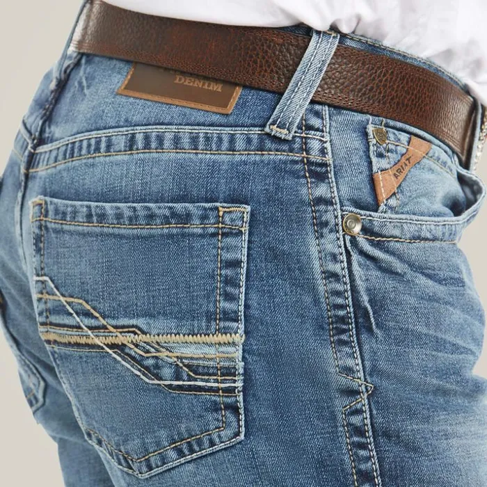 Denim Men Ariat M4 Low Rise Stretch Shoreway Stackable Straight Leg Jean Dakota Denim Men Ariat M4 Low Rise Stretch Shoreway Stackable Straight Leg Jean Dakota