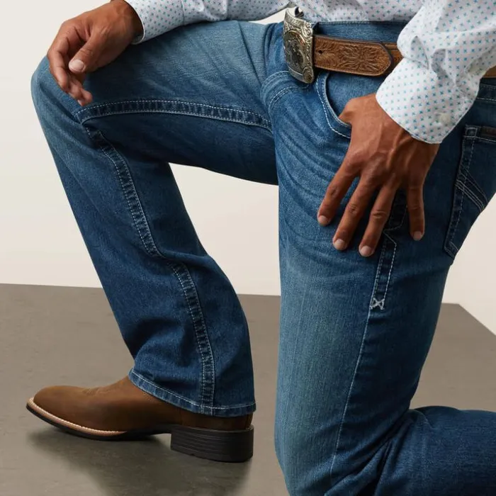 Denim Men Ariat M5 Straight Devon Straight Jean Bayou