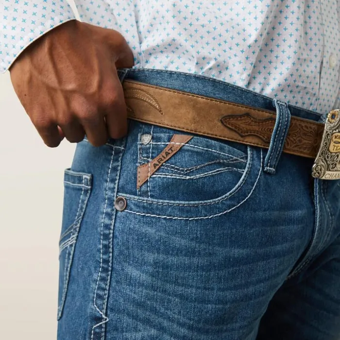 Denim Men Ariat M5 Straight Devon Straight Jean Bayou