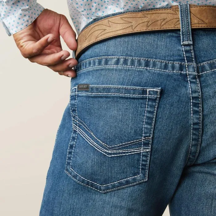 Denim Men Ariat M5 Straight Devon Straight Jean Bayou