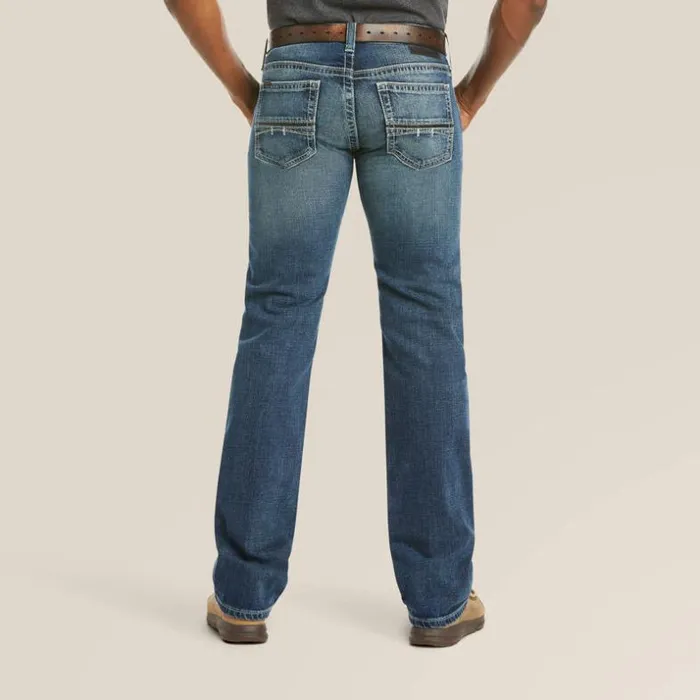 Denim Men Ariat M7 Rocker Stretch Coltrane Stackable Straight Leg Jean Silverton