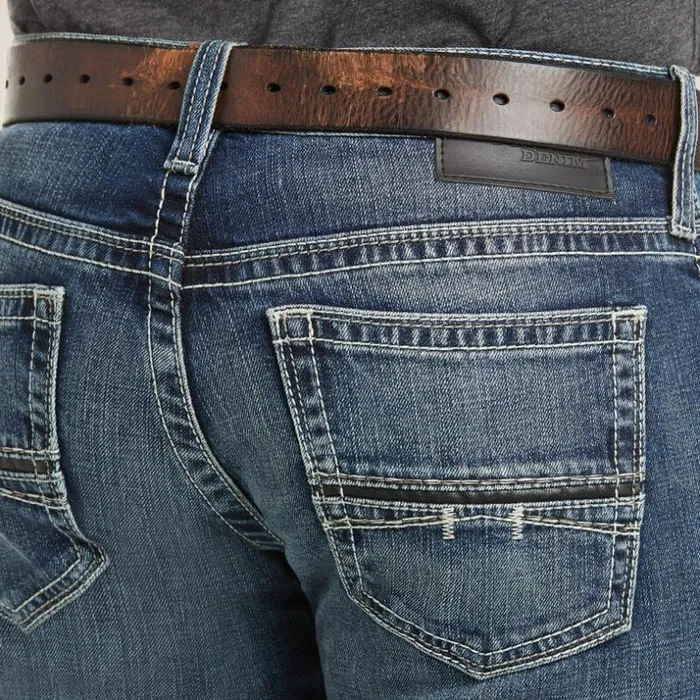 Denim Men Ariat M7 Rocker Stretch Coltrane Stackable Straight Leg Jean Silverton
